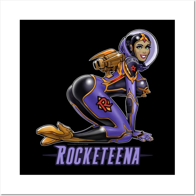 ROCKETEENA the Rocket Girl Wall Art by Zeleznik